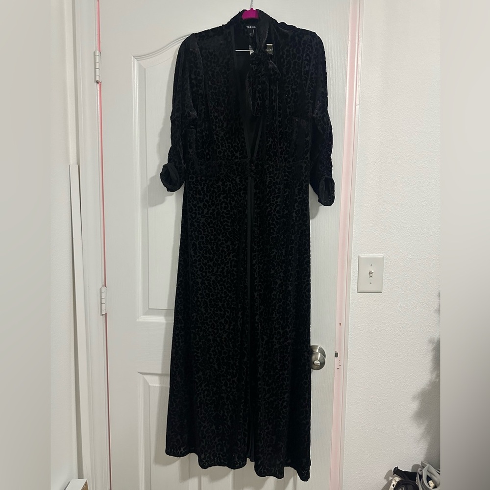 Mesh Cheetah Long Kimono
